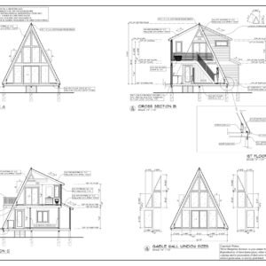 Black Gables Aframe Construction Drawings